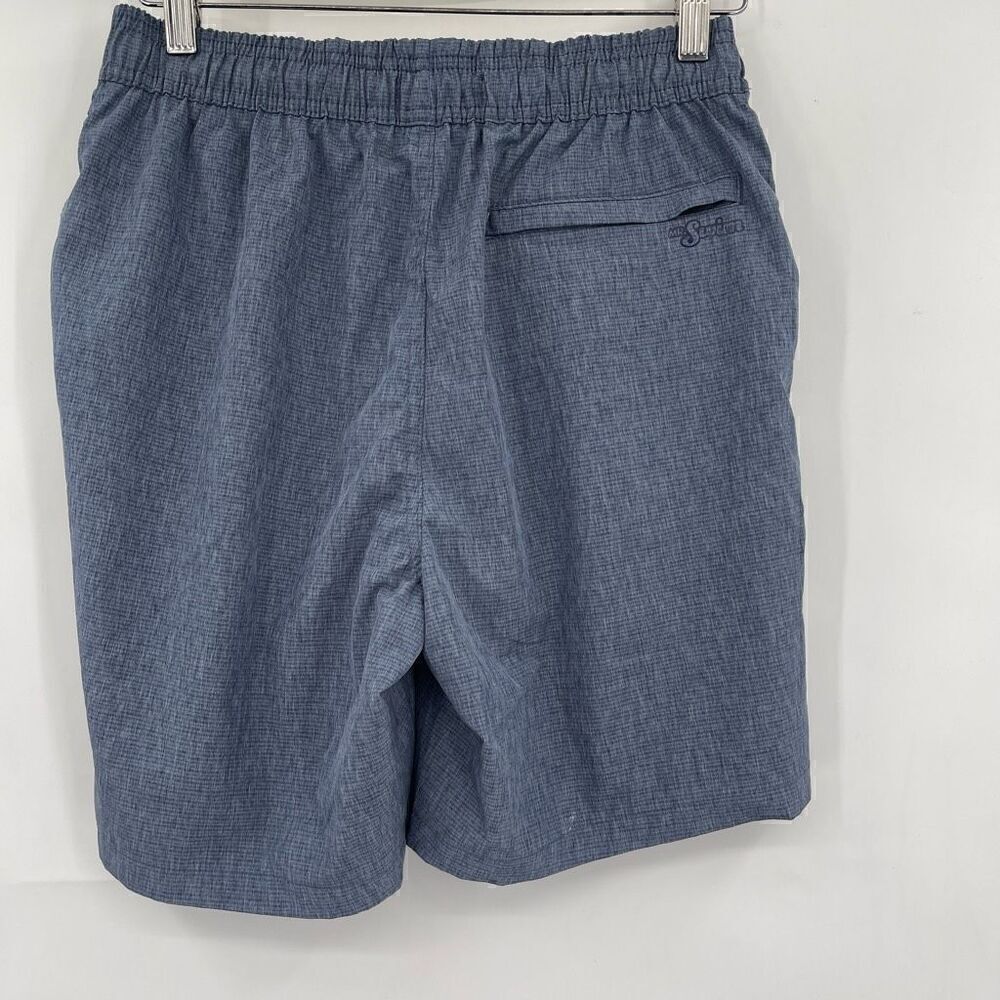 Mr. Swim Blue Technical Elastic Waist Drawstring Swim Shorts Medium - Picture 5 of 6